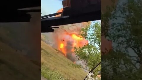 Video of yesterday's detonation of the BC at the AFU BMP