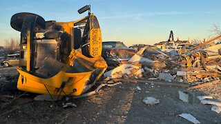 Mayfield, Kentucky Residents Sift Through Rubble For Lost Items