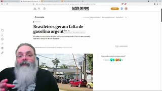 Brasileiros vão a argentina abastecer gasolina será que o socialismo funcionou — PETER TURGUNIEV