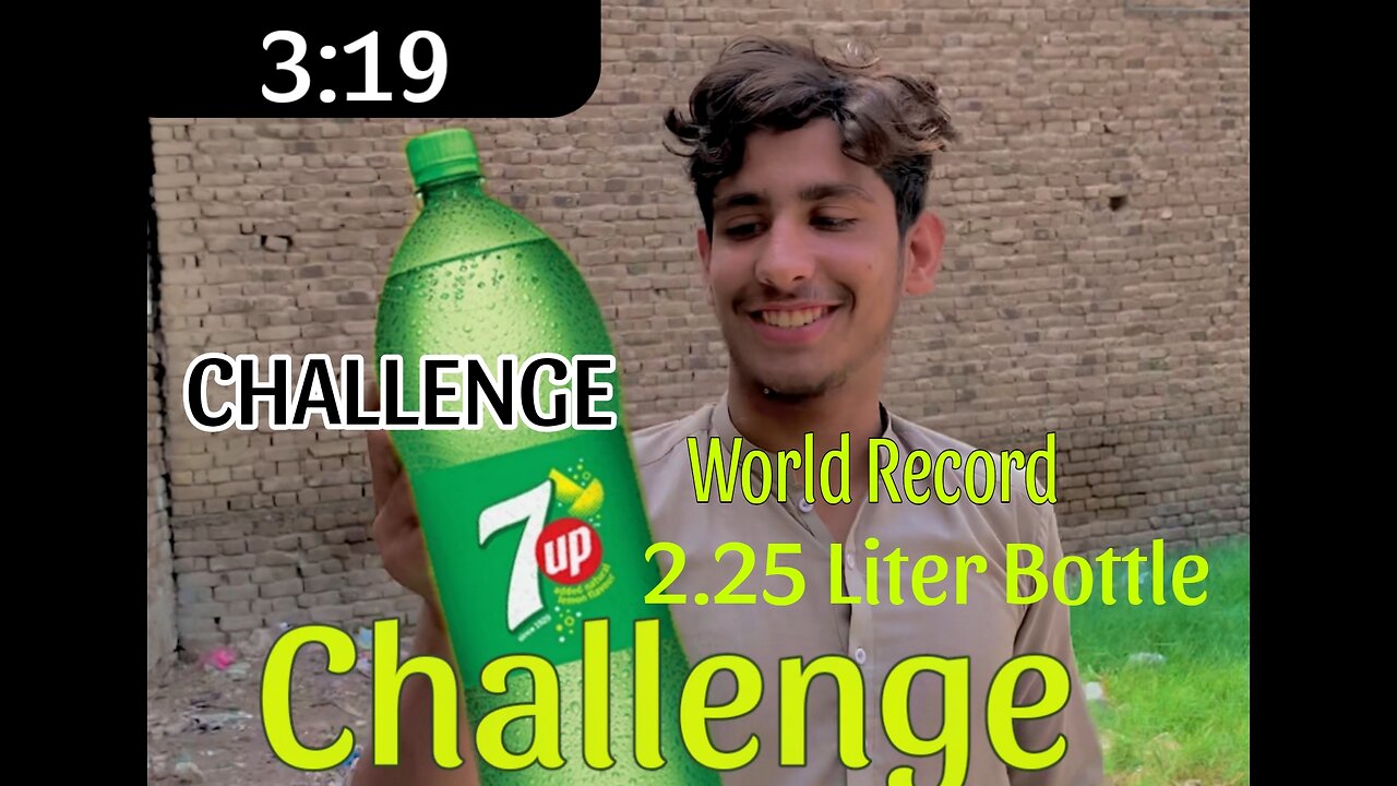 2.25ml 7up bottle challenge complete in 3 minutes