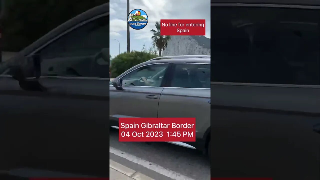 Spain Gibraltar Border 04 Oct 2023