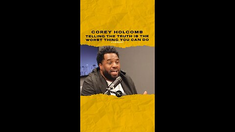 #coreyholcomb Telling the truth is the worst thing you can do . 🎥 @wgcimorningshow