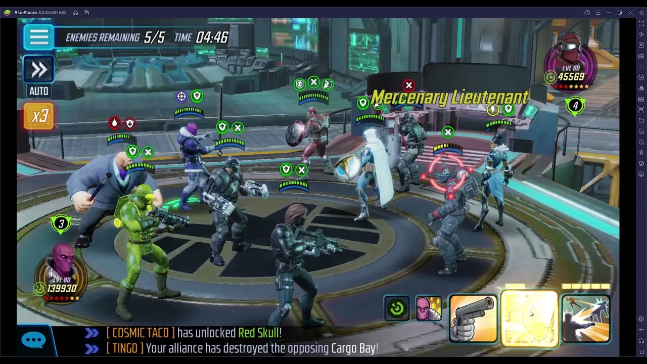 WSF War Live: Zemo Hydra + Kingpin vs Mercs, Shuri and Red Guardian