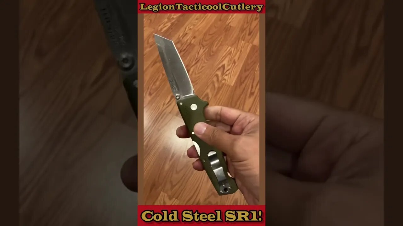 Cold Steel SR1! A freakin TANK! #coldsteel #knives #edc #outdoors #shorts #knifereviews #badass