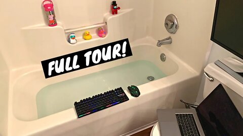 MY BATHTUB GAMING SETUP!!