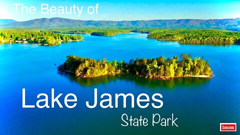 Beautiful Lakes - Lake James State Park - Nebo, North Carolina Aerial Landscapes Screensaver 4K