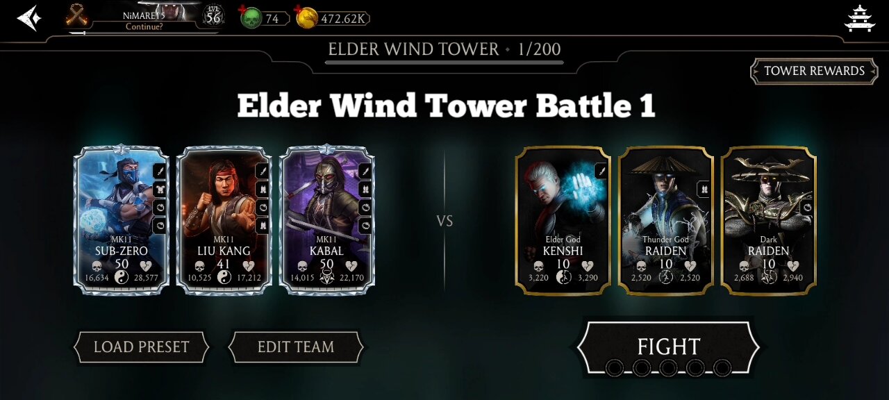 Mk Mobile Elder Wind Tower Battle 1