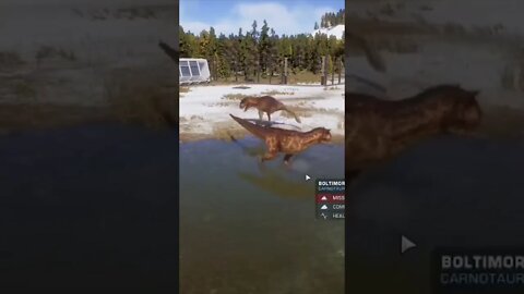 Golf with GOATS in Jurassic World Evolution 2! #jwe2 #dinosaurs #shorts