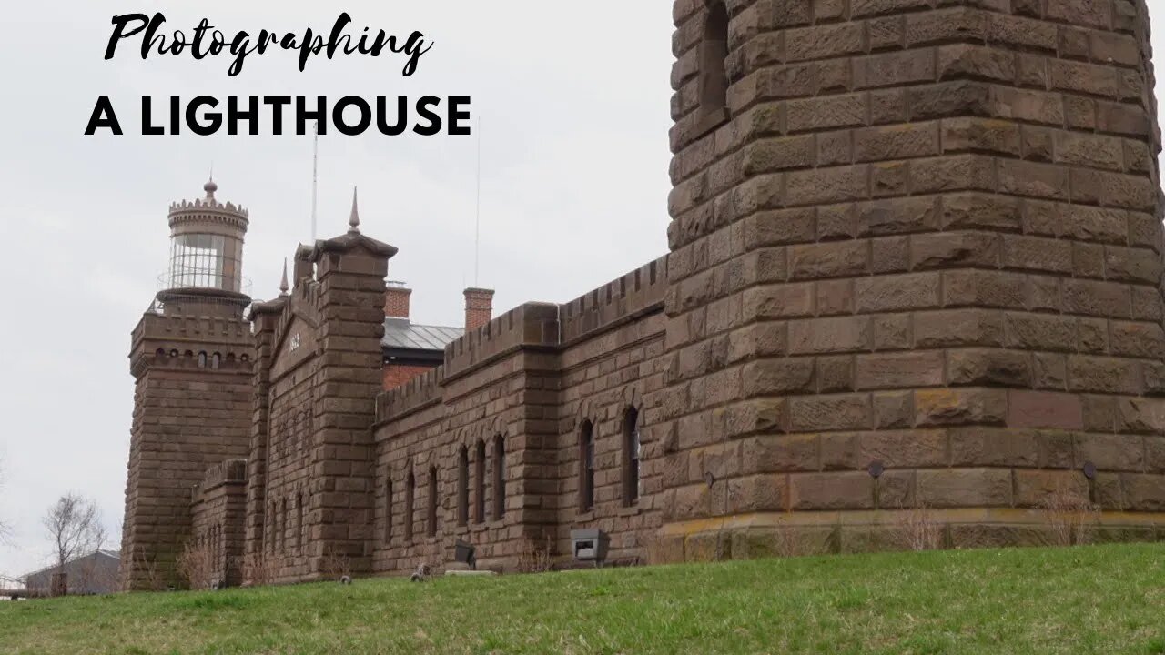 Large Format photography, photographing a Twin lighthouse