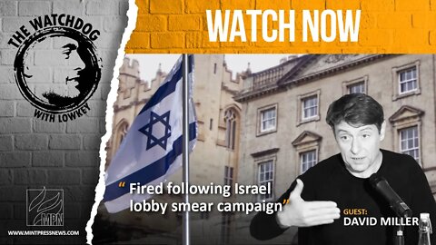 Academic Fired Following Israel Lobby Smear: David Miller Speaks Out w/ Lowkey