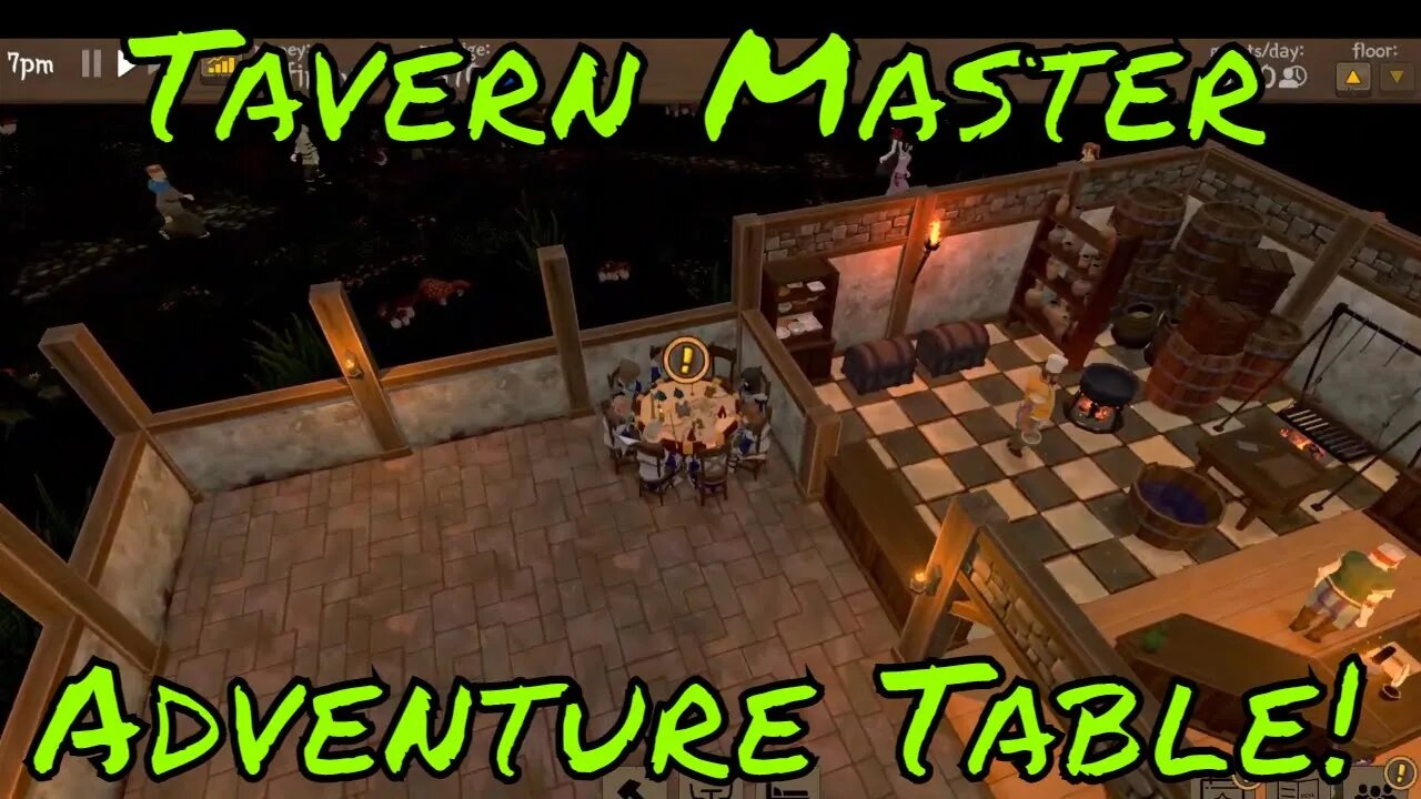 Tavern Master Guide Adventurer Table