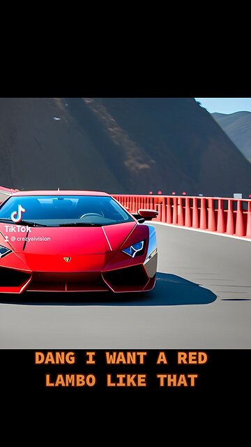 DANG I WANT A RED LAMBO