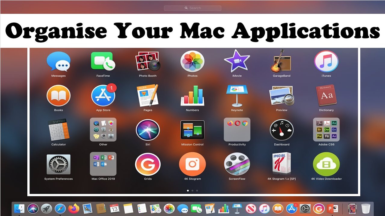 How to ORGANISE Your Applications on a Mac Computer - Basic Tutorial | New