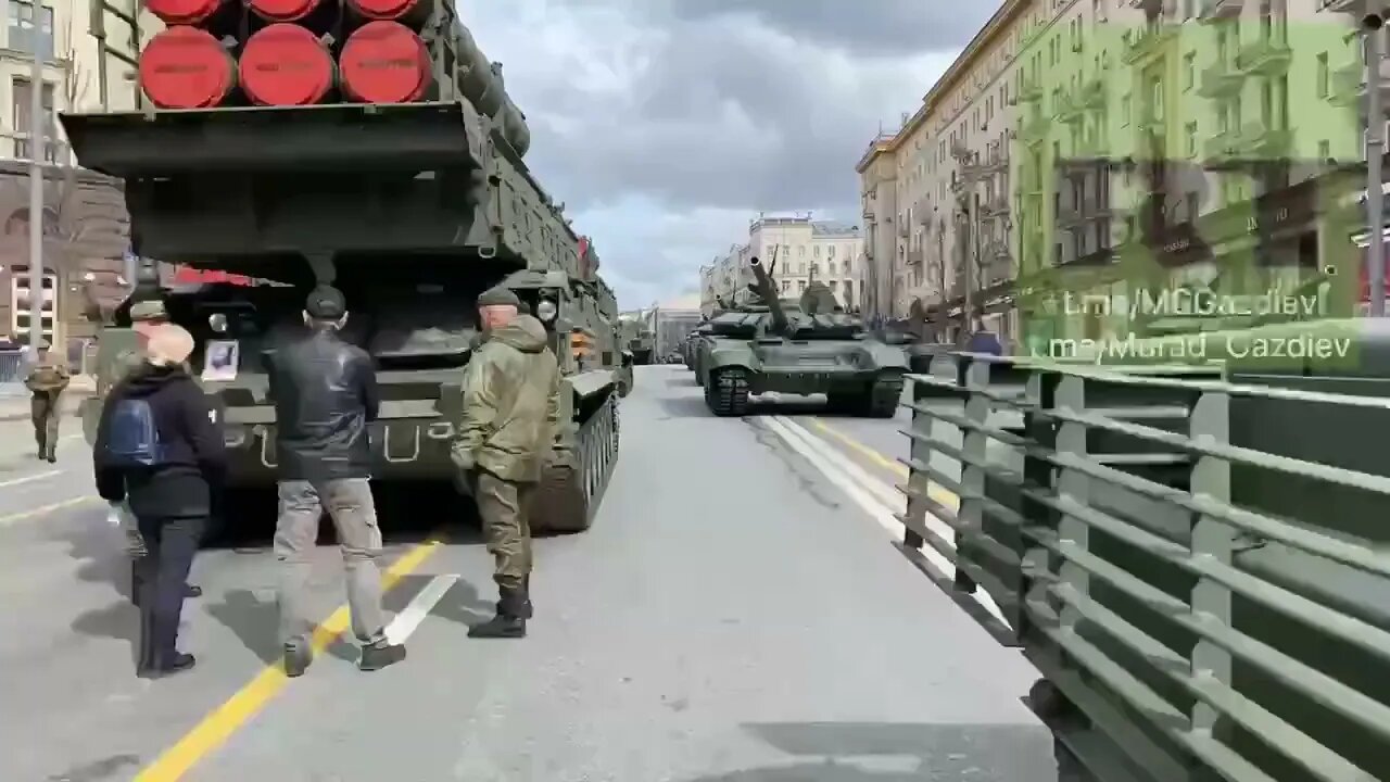 🇷🇺 Walking Along Tverskaya, 131 Pieces Of Military Equipment Taking Part In 77th Victory Parade