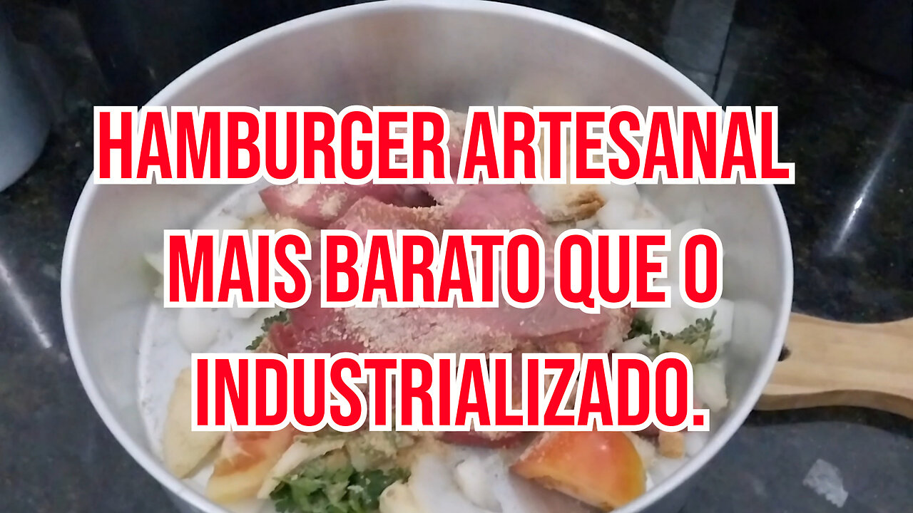 Hamburger artesanal - Comprar ou fazer Hamburger - Como fazer Hambúrguer