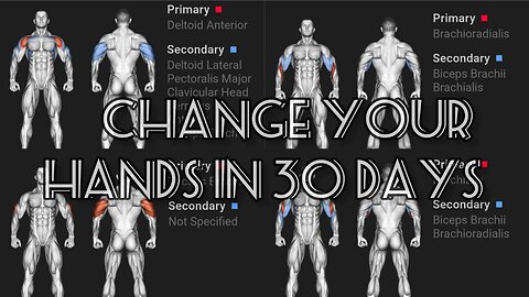 Change your hands in 30 days(biceps,triceps, forearm, shoulders)