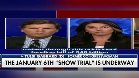 Tulsi Gabbard says the so called January 6 hearings are nothing more than a “show trial”