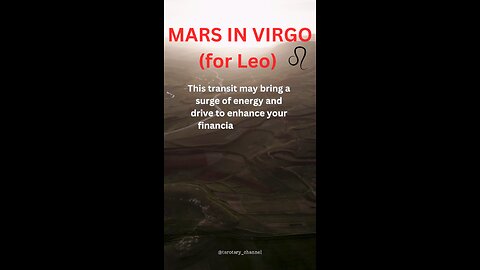 MARS in VIRGO for Leo ♌️(what it means for you) #leo #tarotary #astrology