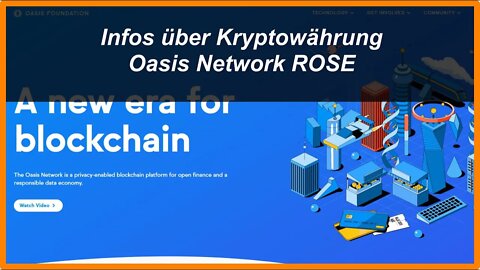 Infos über Kryptowährung ROSE von Oasis Network