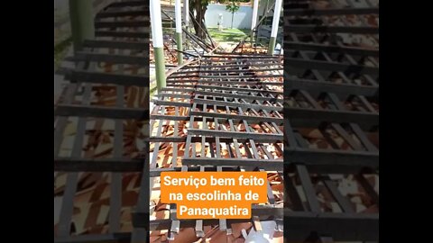 Serviço bem feito na escolinha de Panaquatira