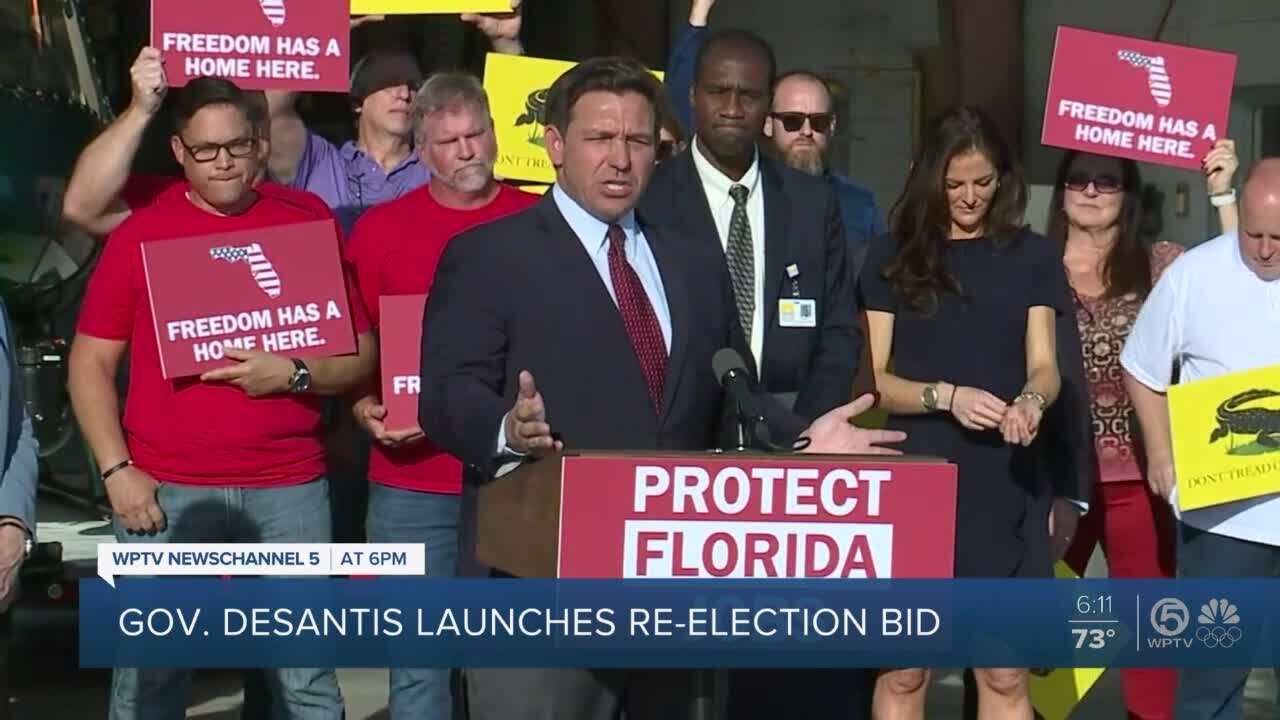 DeSantis officially launches re-election bid