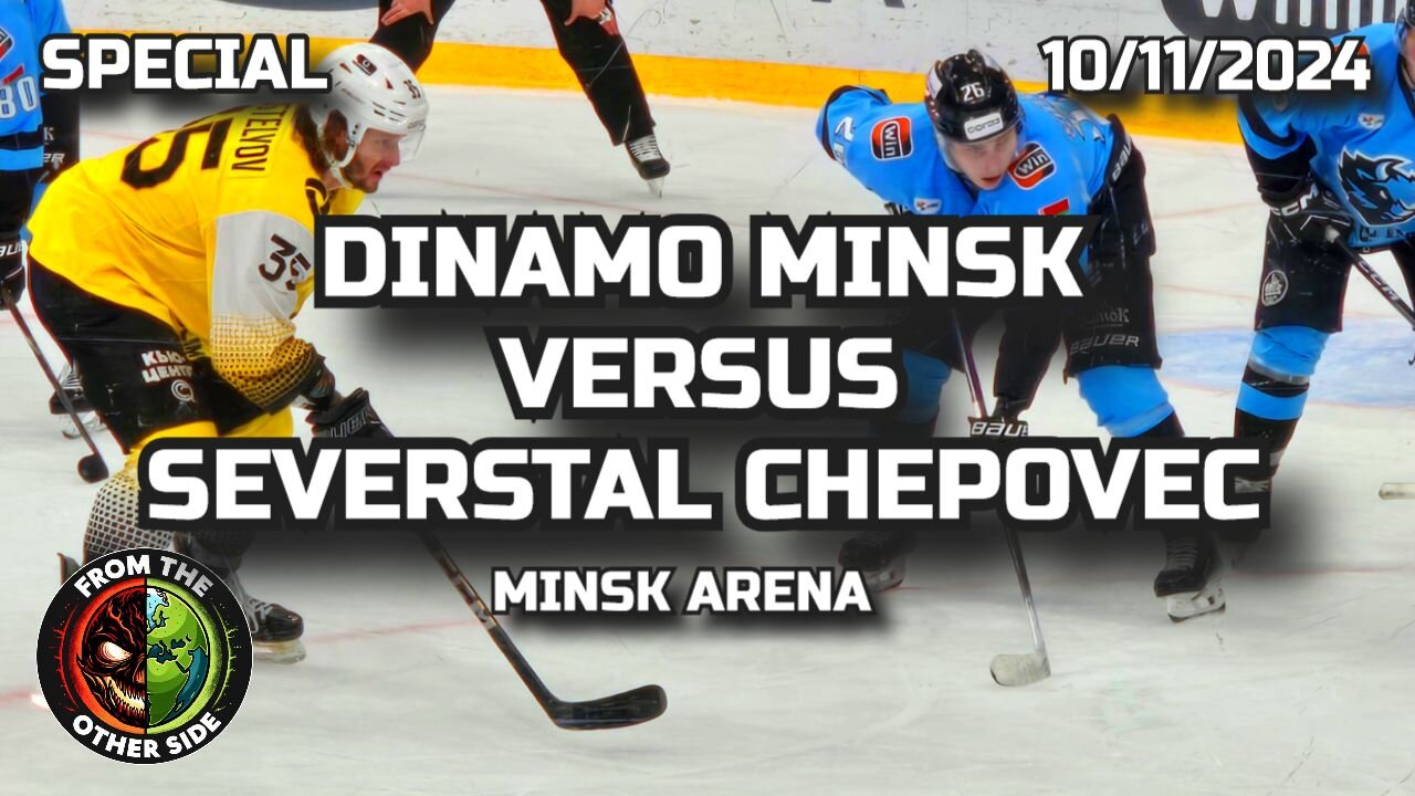 KHL ICE HOCKEY GAME - DINAMO MINSK VS SEVERSTAL CHEREPOVEC - MINSK, BELARUS, ON 10TH NOV 2024