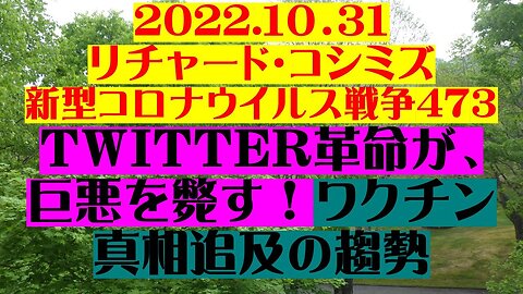 2022.10.31 リチャード・コシミズ新型コロナウイルス戦争４７３