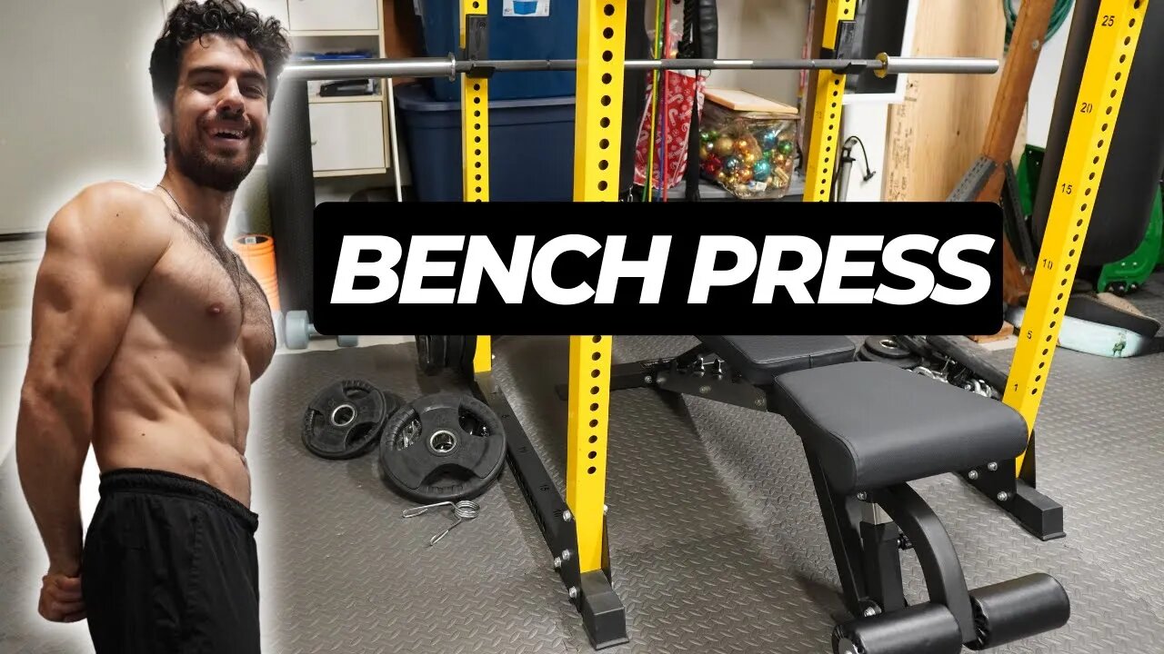 3 MIN Bench Press Workout In Garage Gym