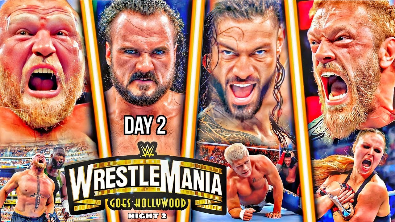 WWE WrestleMania 39 2nd April 2023 Full Highlights HD - WWE WrestleMania 2023 Highlights Today Day2