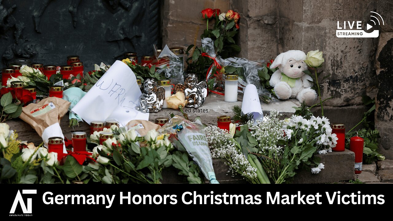 Germany Honors Christmas Market Victims 🇩🇪 | Amaravati Toda Live