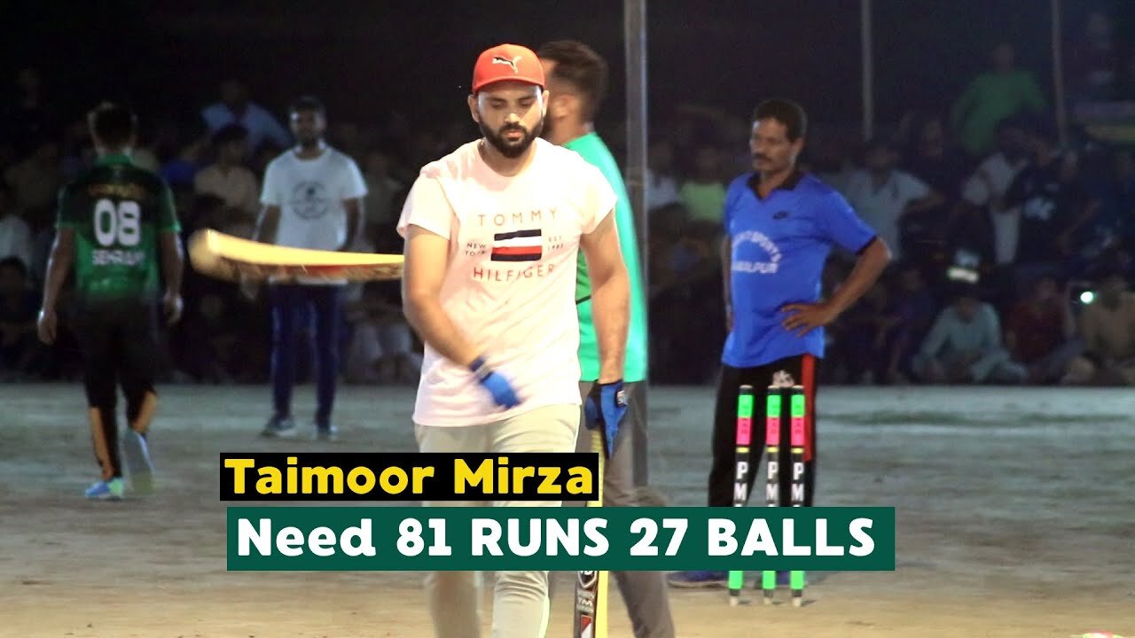 Fight for Semi Final Taimoor Mirza Fahad vs Nasir Pathan Ahsan Chitta #tapeballcricket