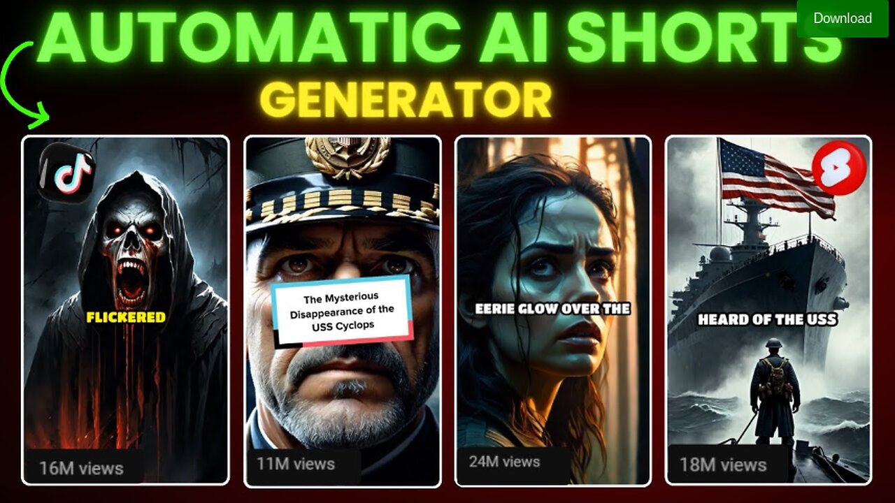 This AI TOOL can automatically create YouTube Shorts & Tiktok video🤯