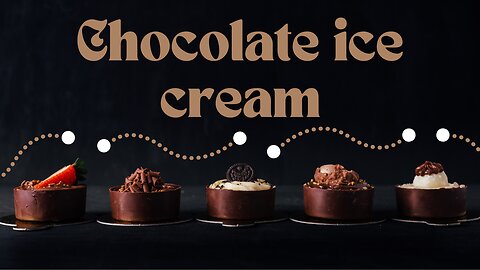 Chocolate ice cream ||4k