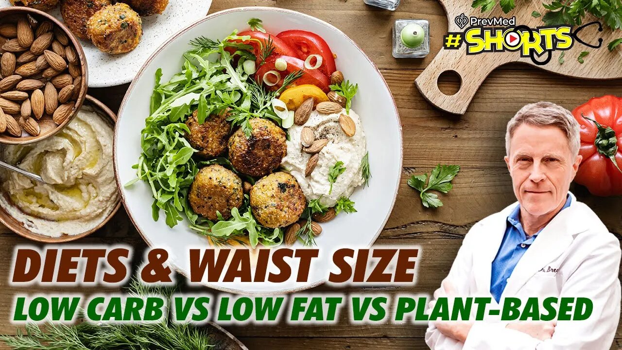 #SHORTS Diets & Waist Size - Low carb vs low fat vs plant-based