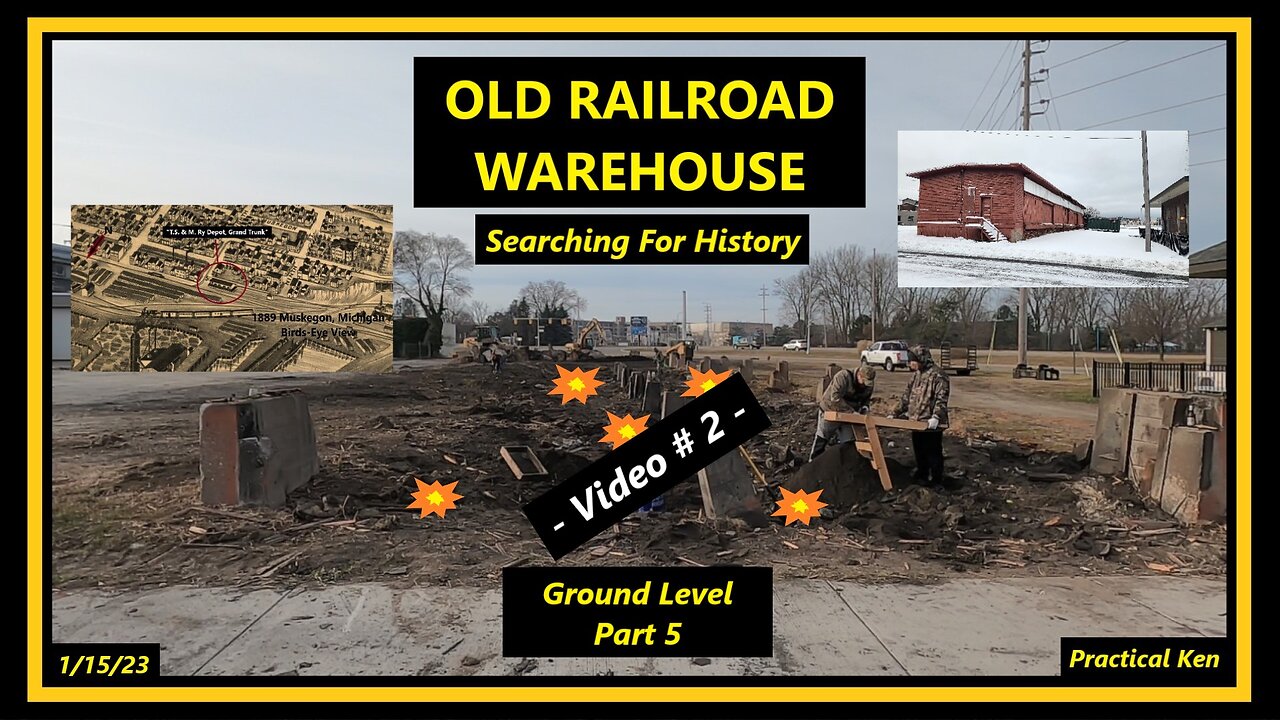 Old Railroad Warehouse - Metal Detecting Part 5 - Ground Level - History & Relics Found