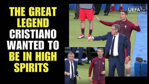 The great legend Cristiano wanted to be in high spirits and guide the country