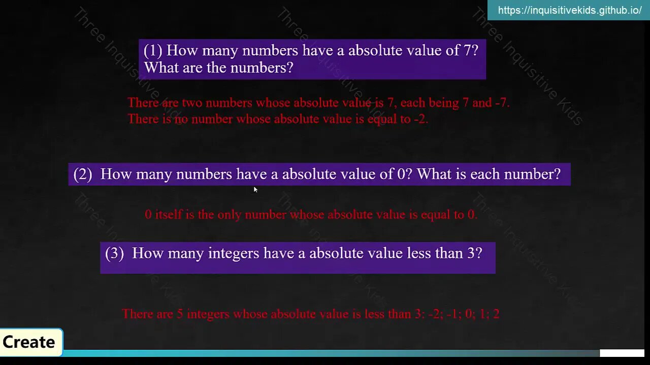 7th Grade Math Lessons | Unit 2 | Absolute Value | Lesson 3 | Three Inquisitive Kids