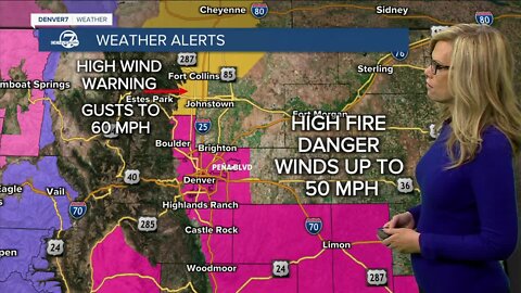 High fire danger for Denver metro area again today