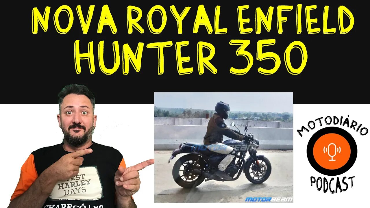 Nova Royal Enfield HUNTER 350 é OBSERVADA em TESTES na ÍNDIA