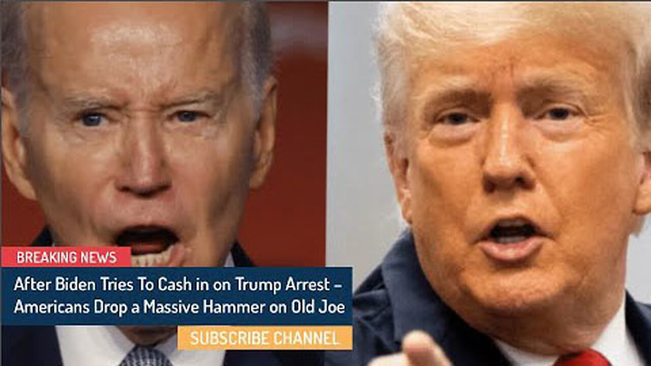 BOOM! AFTER BIDEN TRIES TO CASH IN ON TRUMP ARREST – AMERICANS DROP A MASSIVE HAMMER ON OLD JOE