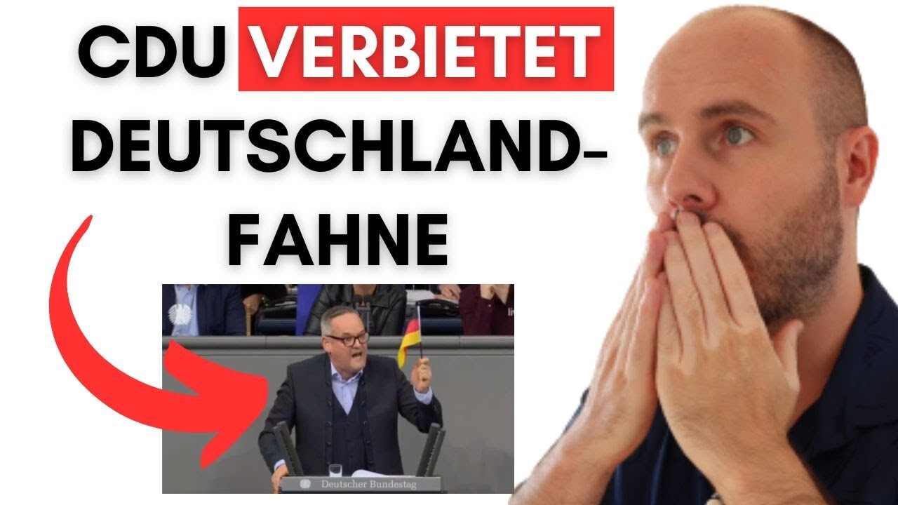 Unfassbar: CDU bestraft Zeigen der Deutschlandfahne mit 1.000€!@Alexander Raue🙈