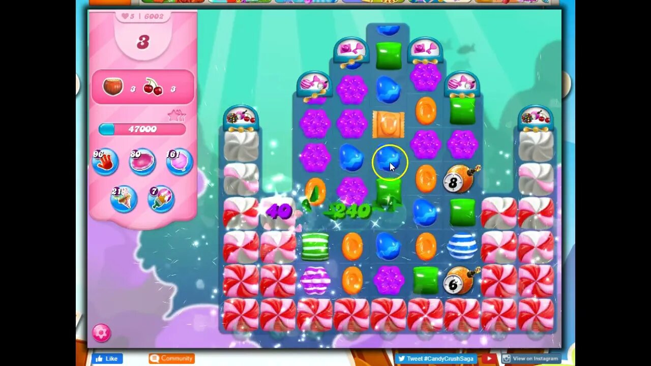 Candy Crush Level 6002 Talkthrough, 23 Moves 0 Boosters