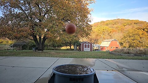 Slow Motion Tiny Pumpkin Drop / Splash