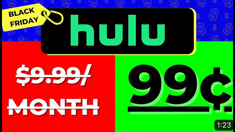 Hulu Black Friday 2024 Deal: 99 Cents a Month for an Entire Year!