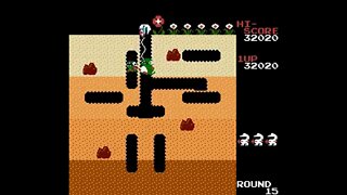 Trying out DigDug on Project Nested (1.3) w/ SNES9X