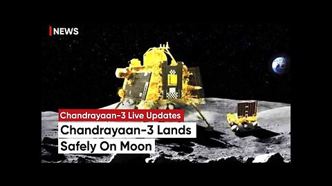 Chandrayaan 3 Lander Makes A Successful And Safe Soft Landing | ISRO Chandrayaan 3 Landing