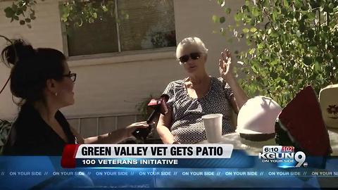 Green Valley veteran gets patio renovated