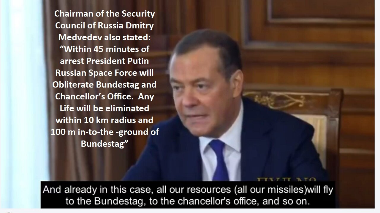 Medvedev Outlines What Would Happen If Germany Arrested Putin under ICC Warrant