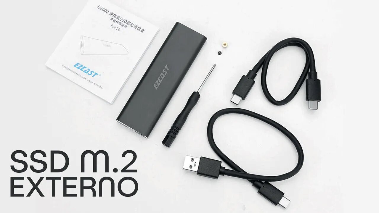 CASE USB C PARA SSD M.2 DO ALIEXPRESS | SSD EXTERNO É BOM?