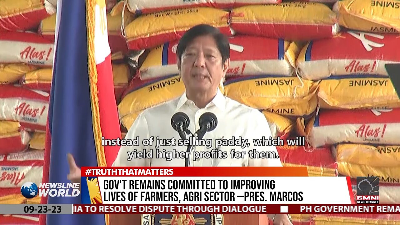 Gov't remains committed to improving lives of farmers, agri sector –Pres. Marcos